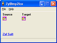 Click to view ZylBmp2Ico 2.1 screenshot