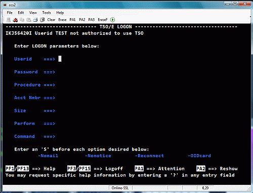 Click to view Mocha TN3270 for Windows 7/8 2.0 screenshot