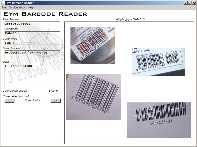 Click to view Eym Barcode Reader OCX 2.4 screenshot