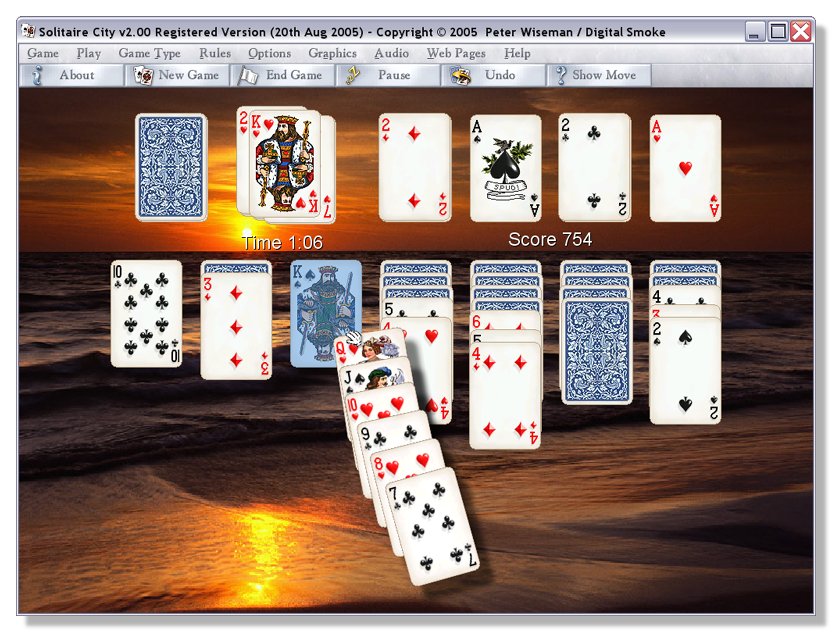 Click to view Solitaire City for Windows 4.01 screenshot