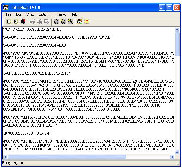 Click to view zMailGuard e-Mail Encryption 1.0 screenshot