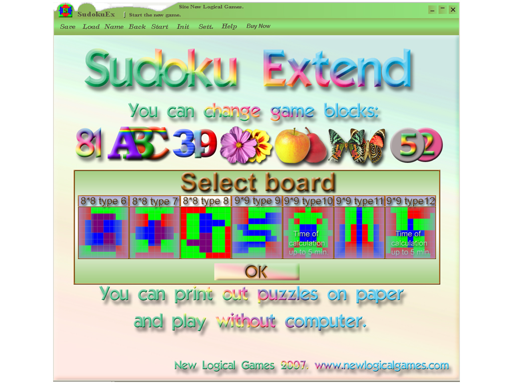 Click to view Addin Sudoku Extend 1.60 screenshot
