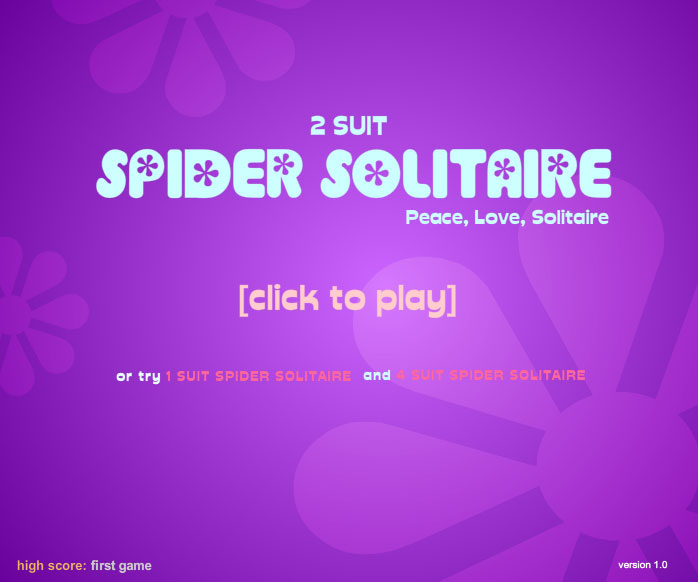Click to view spider solitaire, 2 suit 1.0 screenshot