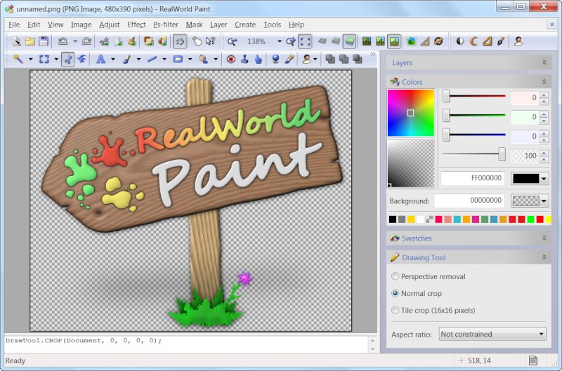 Click to view RealWorld Paint 2013.1 screenshot