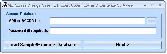 Click to view MS Access Change Case To Proper, Upper, Lower & Se 7.0 screenshot
