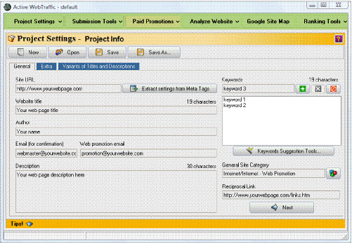 Click to view Active WebTraffic 9.2.4 screenshot