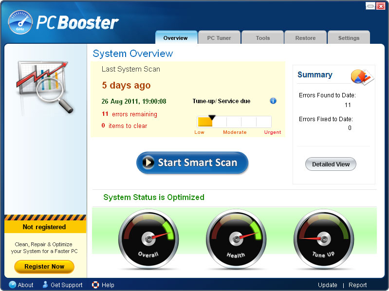 Click to view PC Booster 2012 2.1 screenshot