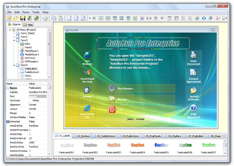 Click to view AutoRun Pro Enterprise 14.3.0.370 screenshot