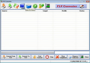 Click to view FLV Converter 1.0 screenshot