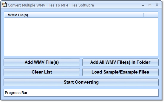 Click to view Convert Multiple WMV Files To MP4 Files Software 7.0 screenshot