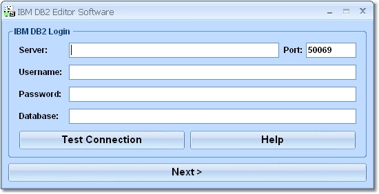 Click to view IBM DB2 Editor Software 7.0 screenshot