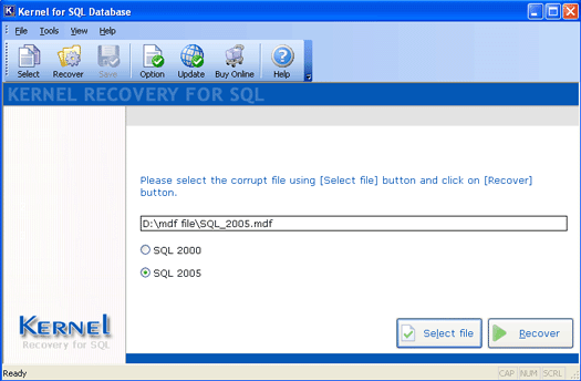 Click to view Repair SQL 2005 11.07.01 screenshot