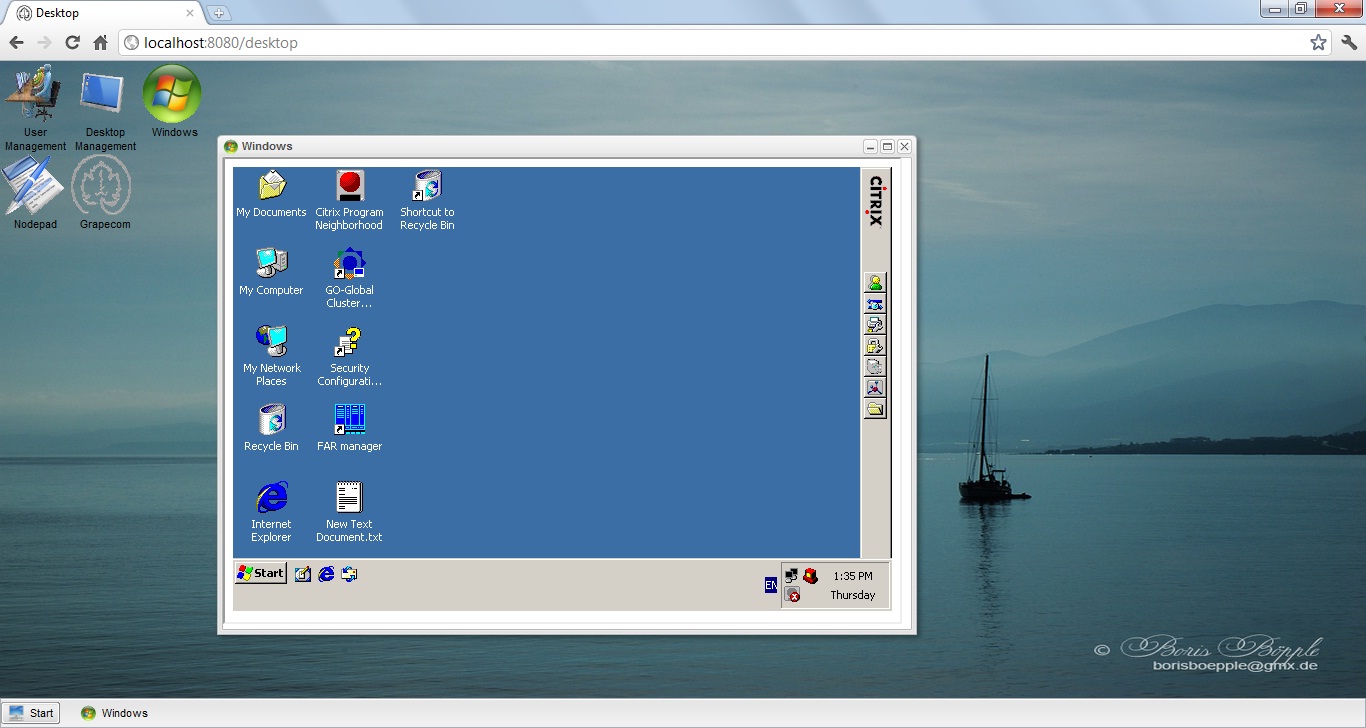 Click to view Enterprise desktop 2.0.96 screenshot