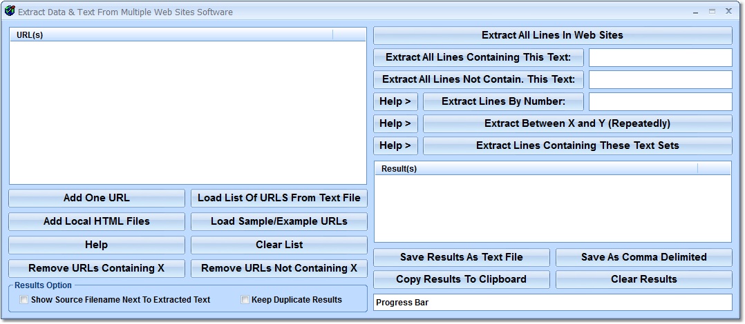 Click to view Extract Data & Text From Multiple Web Sites Softwa 7.0 screenshot