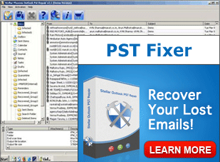 Click to view MS Outlook PST Fixer 3.0 screenshot