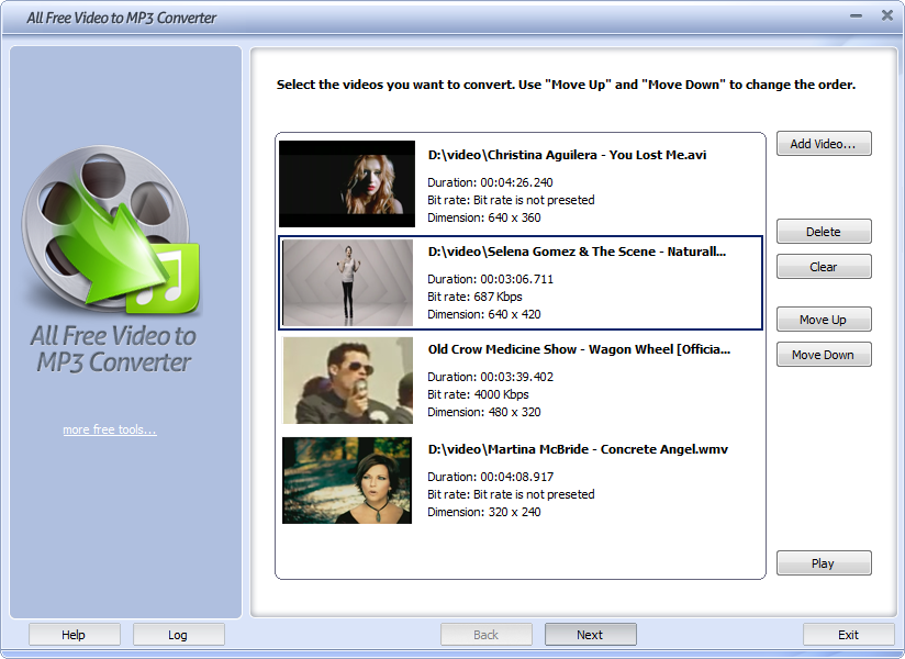 Click to view All Free Video to MP3 Converter 5.2.4 screenshot