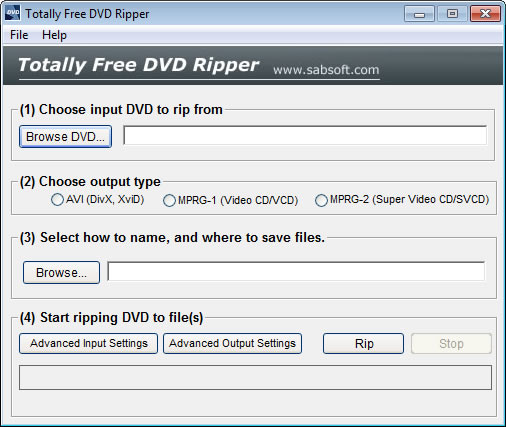 Click to view Totally Free DVD Ripper 2.3.1 screenshot