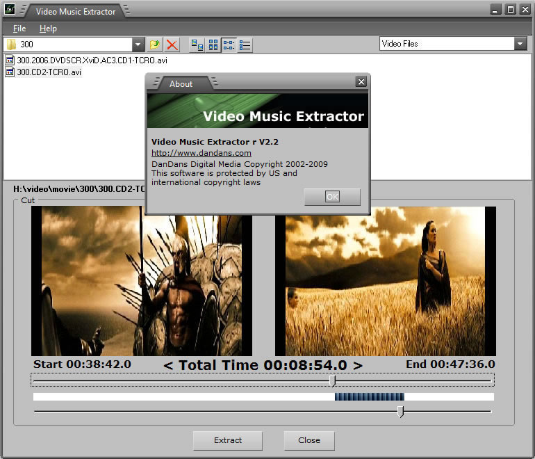 Click to view Video Music Extractor 3.3.1 screenshot