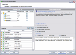 Click to view EMS Data Generator for DB2 3.0 screenshot