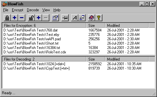 Click to view BlowFish 2000 3.4 screenshot