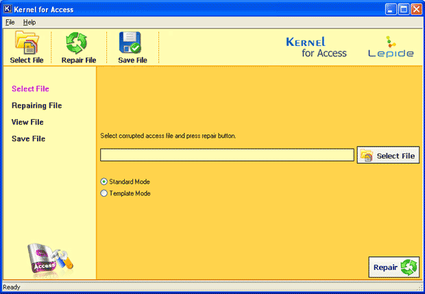 Click to view Repair Access File 7.06.03 screenshot