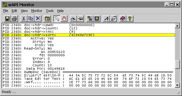 Click to view wAPI Monitor 2000 3.3 screenshot