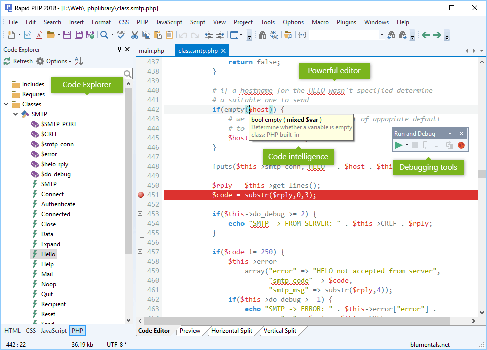 Screenshot for Rapid PHP 2014 12.3