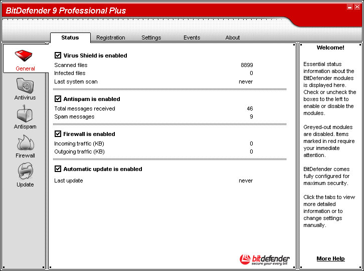Click to view BitDefender Professional Plus 9 screenshot