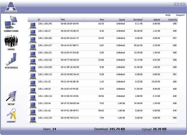 Click to view Bandwidth Manager Software 3.0.0 screenshot