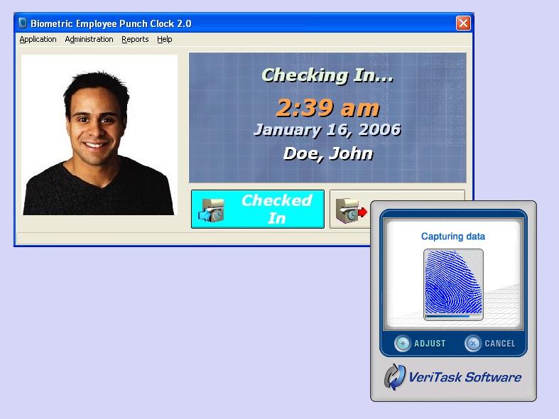 Click to view Biometric Employee Time Clock 4.0 screenshot