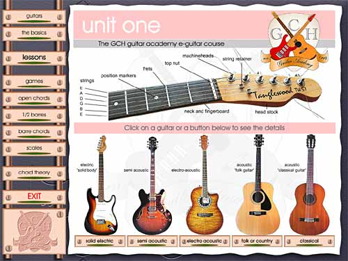 Click to view Learn to play Guitar (Unit 1) 3.50 screenshot