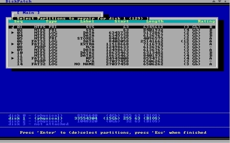 Click to view DiskPatch Disk Repair 4.0.300 screenshot