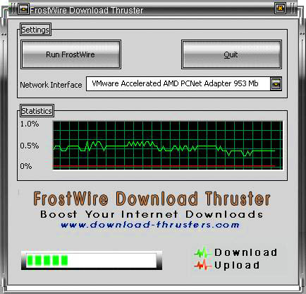 Click to view FrostWire Download Thruster 3.2.0 screenshot