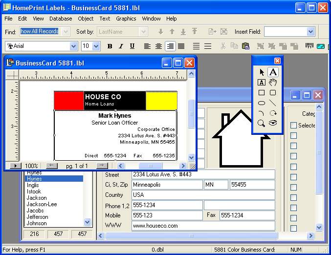 Click to view Home Print Labels 2.3.4 screenshot