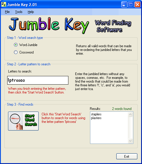 Click to view Jumble Key 2.02 screenshot