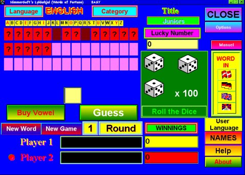 Click to view Nimmer's Wheel of Fortune 3.6.0 screenshot