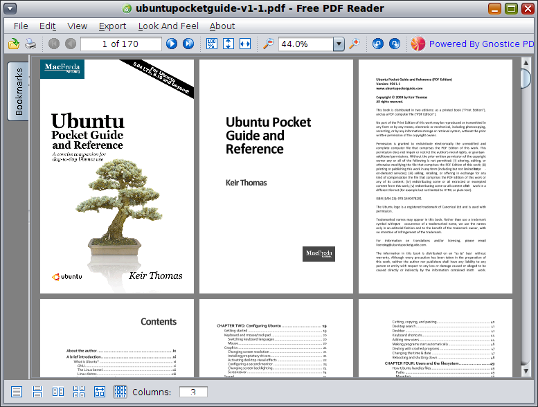 Click to view Free PDF Reader 1.4 screenshot