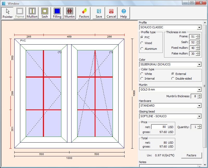 Click to view PVC Windows Designer 1.8 screenshot