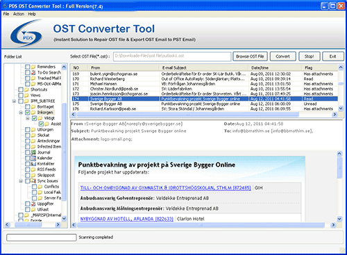 Click to view Migrate OST File 6.4 screenshot