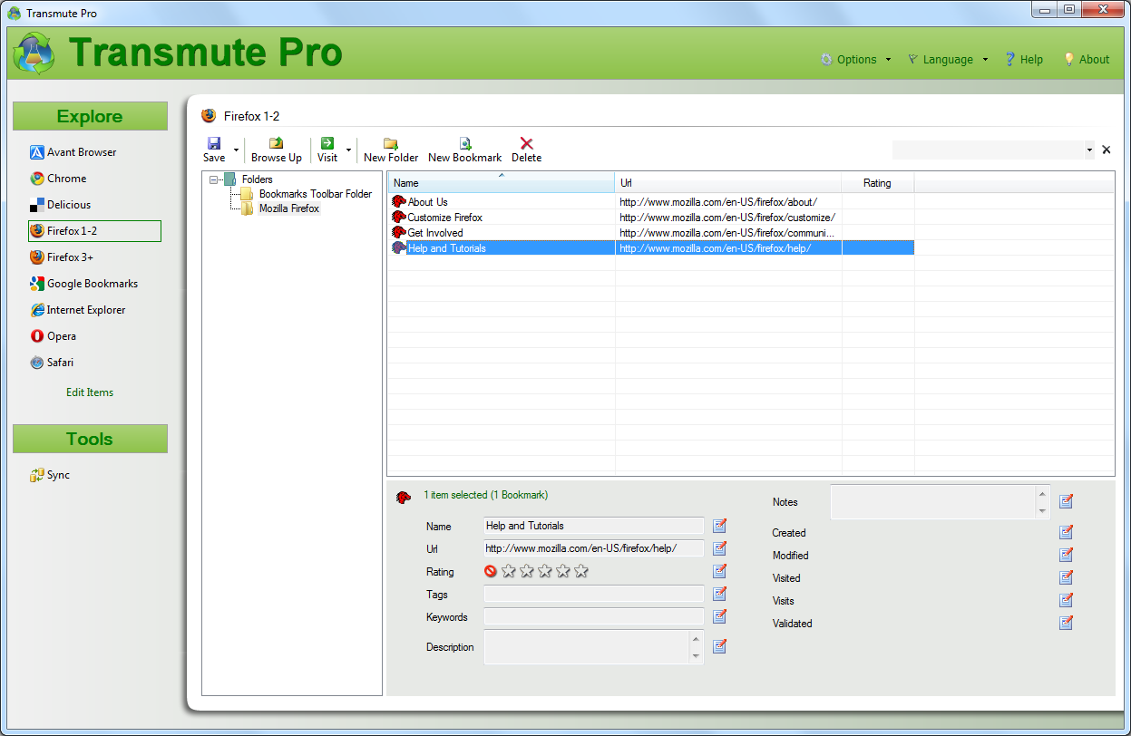Click to view Transmute Pro 2.50 screenshot