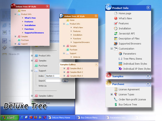 Click to view JavaScript Tree Menu 1.0 screenshot
