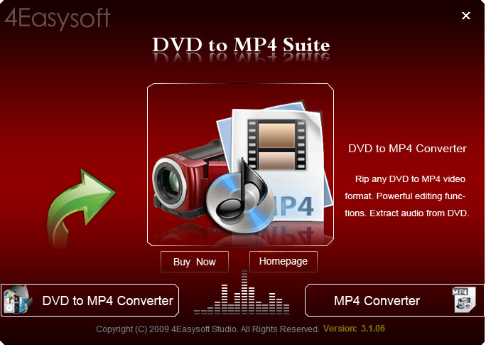 Click to view 4Easysoft DVD to MP4 Suite 4.0.08 screenshot