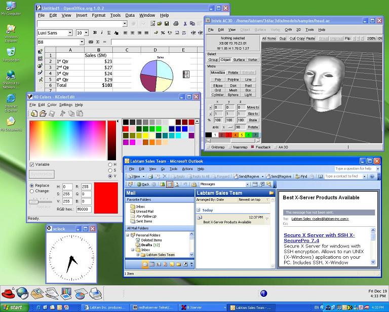 Click to view XLitePro X-server software for Windows 2.2 screenshot