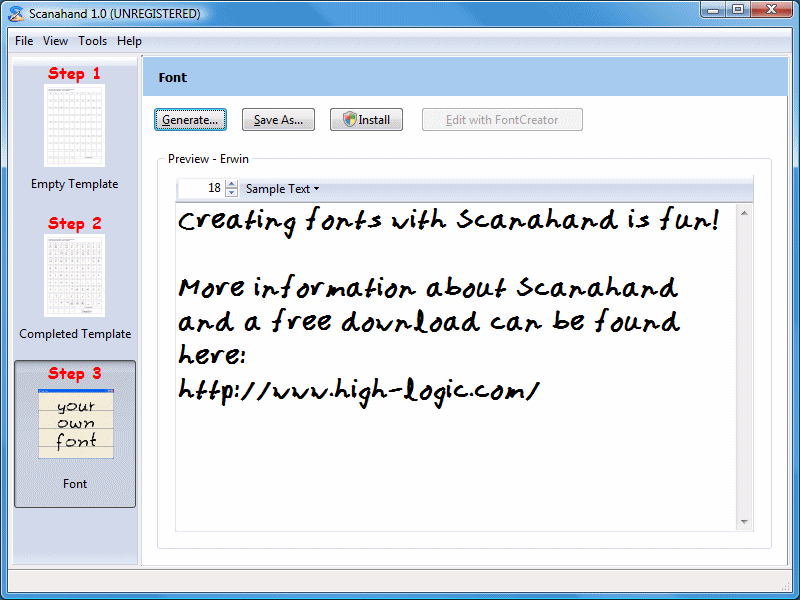 Click to view Scanahand 3.1 screenshot