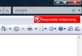Click to view Reasonable Anti-phishing Software 2.1.0 screenshot