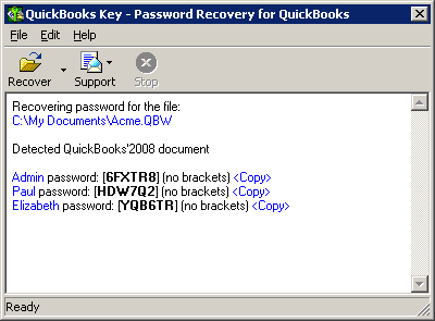 Click to view QuickBooks Key 8.0 screenshot