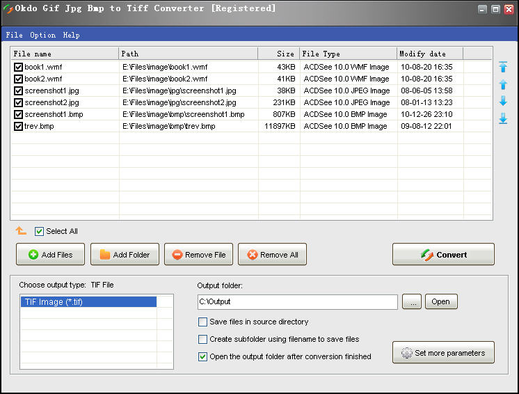 Click to view Okdo Gif Jpg Bmp to Tiff Converter 5.4 screenshot
