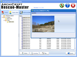 Click to view ArchiCrypt Rescue-Master 1.0.2 screenshot