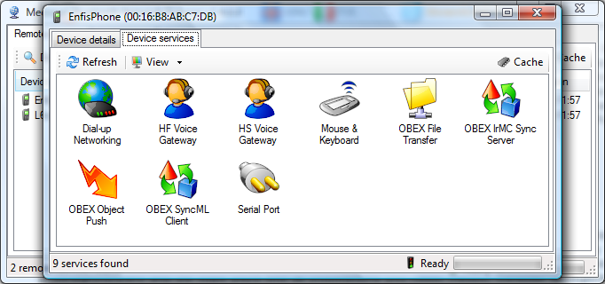 Click to view Bluetooth Network Scanner 1.4.0.0 screenshot