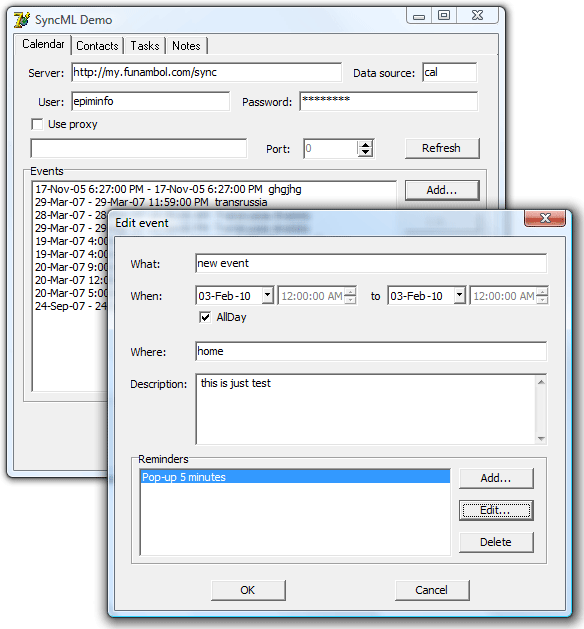 Click to view SyncML Delphi Component 1.0 screenshot